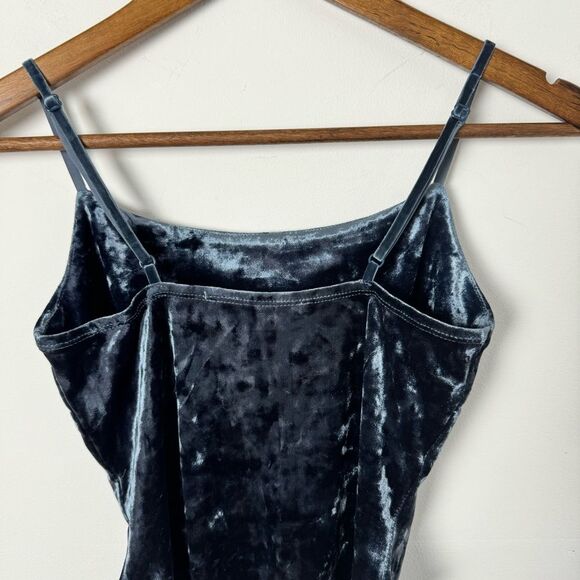 ASTR the Label Sapphire Blue Velvet Anette Bodysuit Women's Size Small 51121 - Picture 12 of 14
